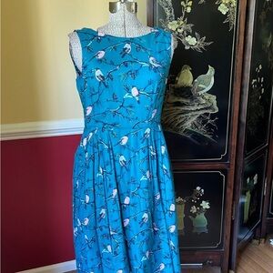 Small Emily & Fin Penny dress in A Little Bird Told Me Print